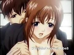 Busty Brunette Hentai Maid Is Getting Nailed By Her Employer
