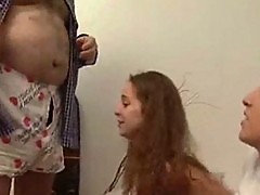 Old man fuck 2 young lesbians