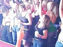 Horny and slutty teen babes fucking at a wild party